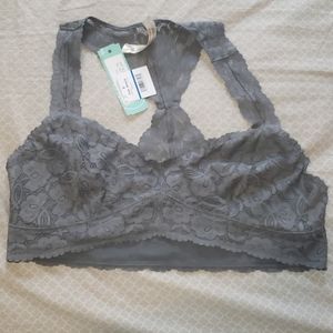 Free People Grey Bralette XL